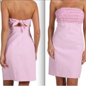 Lilly Pulitzer Franco seersucker strapless dress